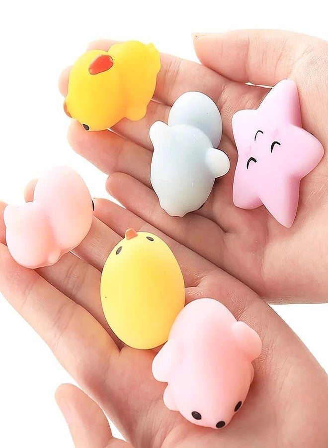 ANAB GI ألعاب ANAB GI Kawaii Mochi Squishy Toys - ألعاب حيوانات صغيرة لتخفيف التوتر، مثالية كهدايا لحفلات أعياد ميلاد الأطفال (مجموعة من 5 قطع) - Image 1